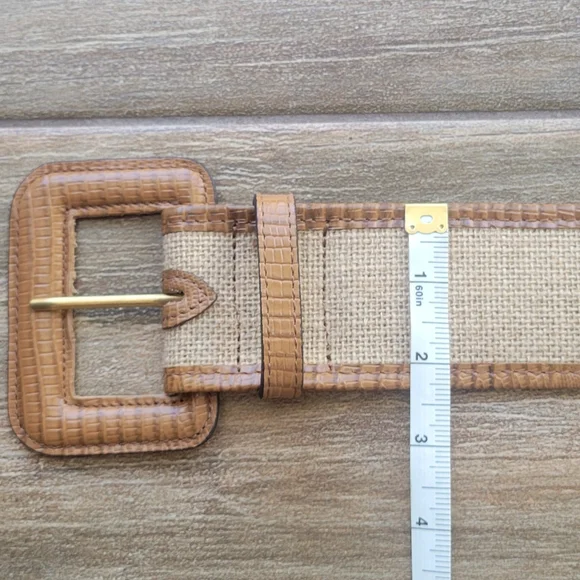 NWT Banana Republic Riviera Linen Leather Belt Banana Republic Riviera Linen + Leather Belt | The Summit main image 3